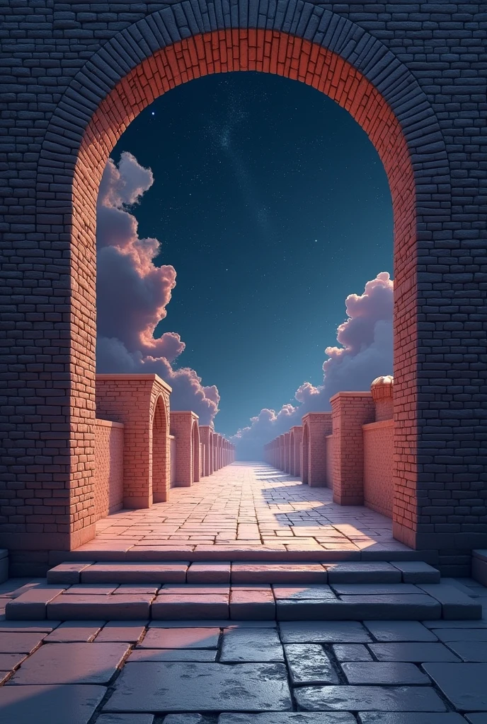 Create wallpaper for galaxy s 23 of the masonry theme in motion