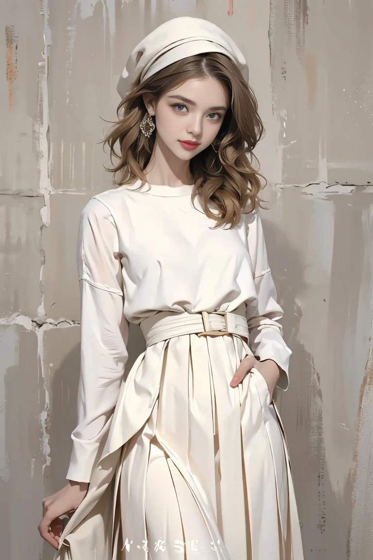 (masterpiece:1.2, best quality), (Vogue magazine cover), Mediterranean elegance, light fabrics, warm and soft tones, understated sophistication, (she’s wearing a Mediterranean Grace outfit - a flowing, light beige dress with intricate yet subtle pleats, paired with simple accessories that add a touch of grace), (hair loosely styled, complementing the relaxed yet elegant vibe), (standing with a gentle, inviting expression), (background with soft, warm Mediterranean colors, subtly enhancing the outfit’s theme)

