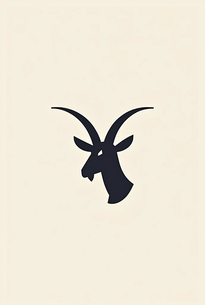 create a vector style logo with a goat with not so apparent horns