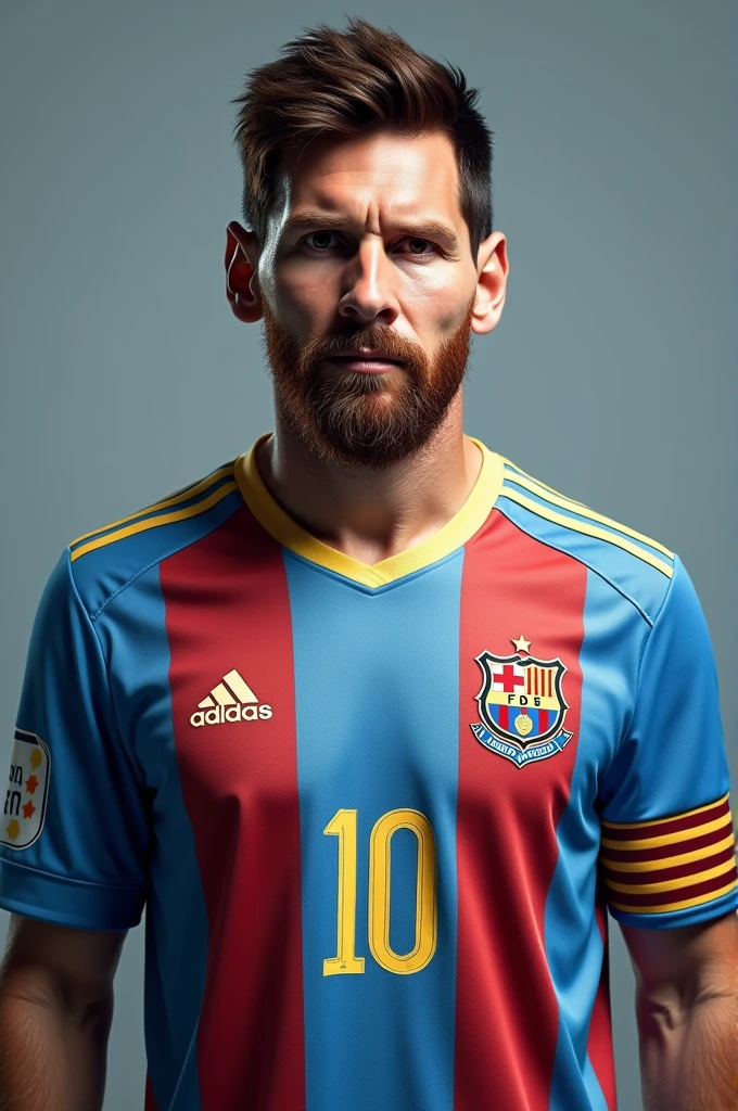 Messi with Alianza Lima shirt