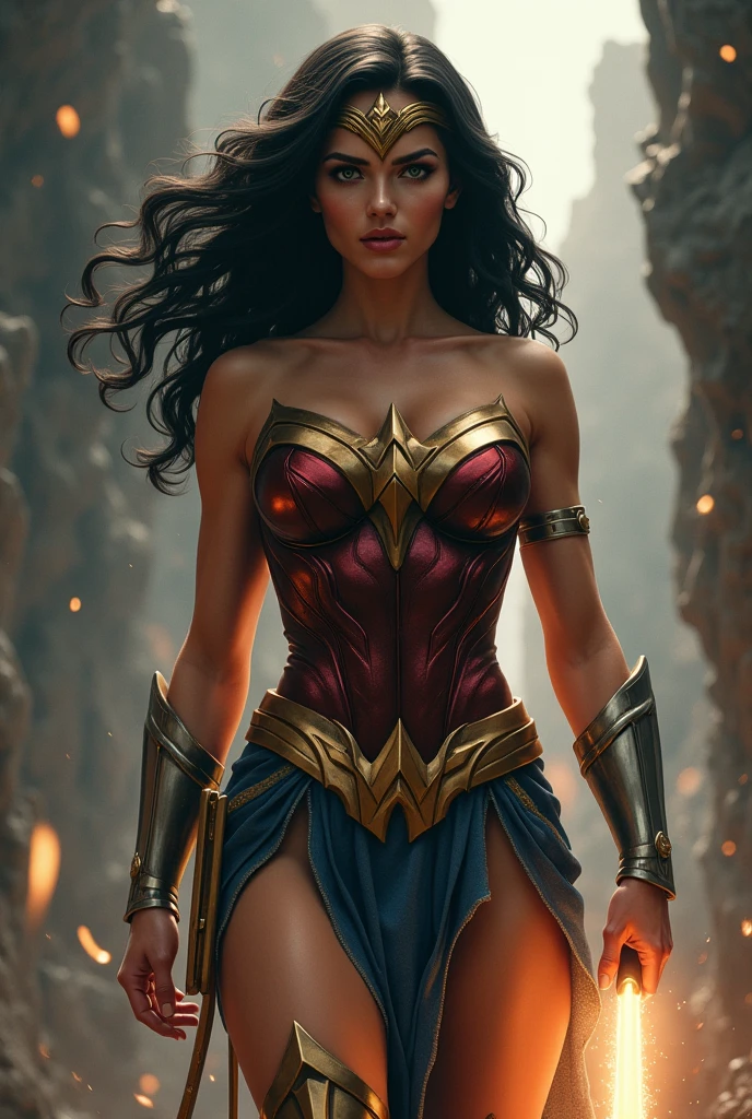 Naked wonder woman