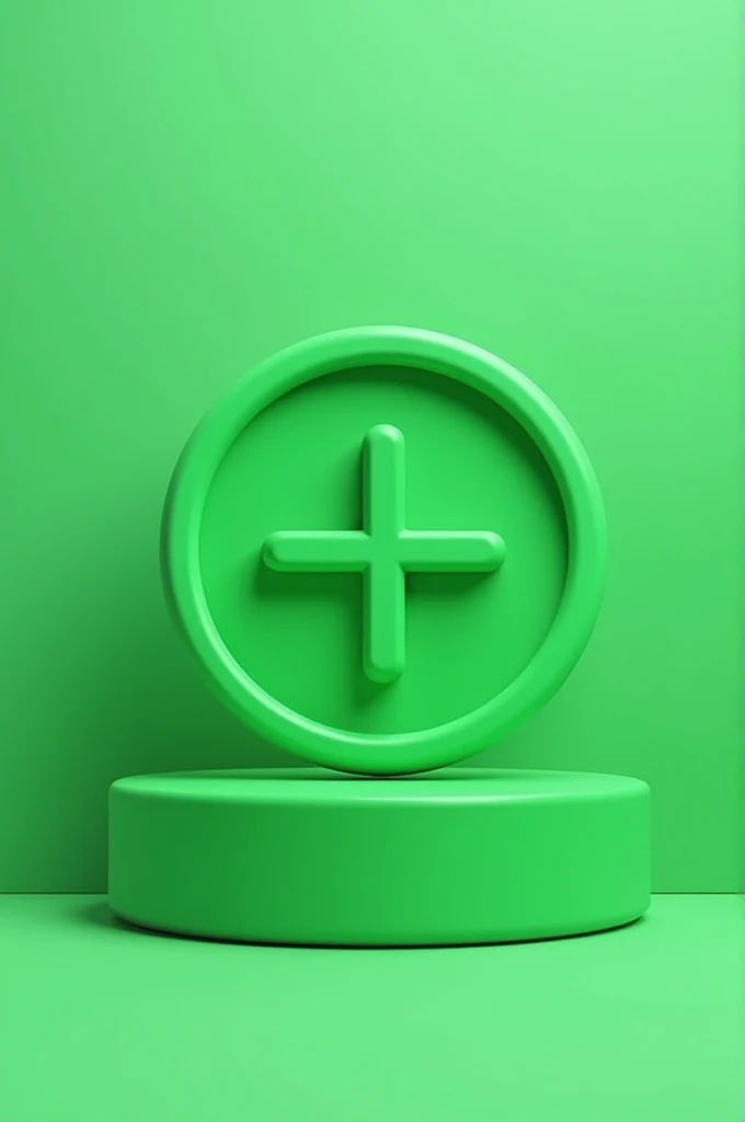 Create the cipa symbol "a green circle with a + green inside"