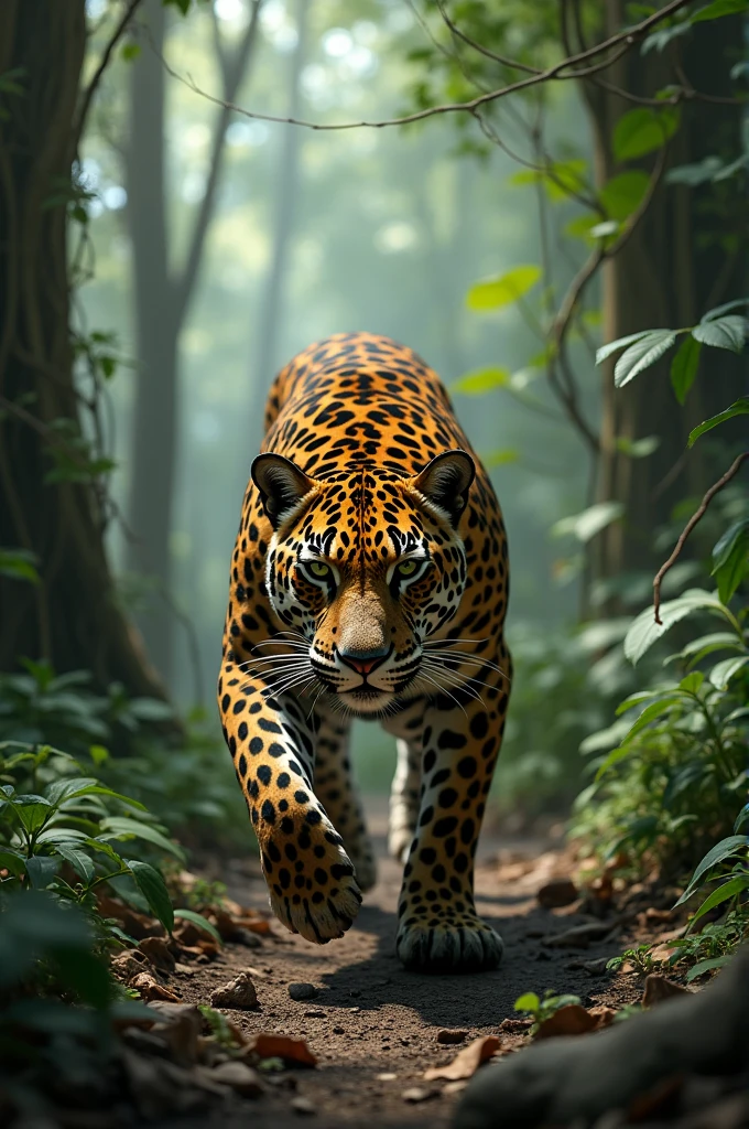 Create an image for me with a jaguar written Eco Brasil