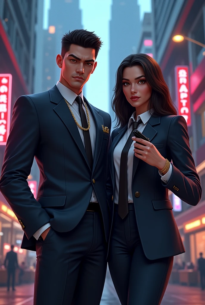 make me a gta malaysia whice is adik beradik role play character have a girl and a boy they dress up like mafia vibes