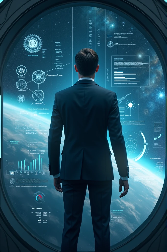 A banker in space