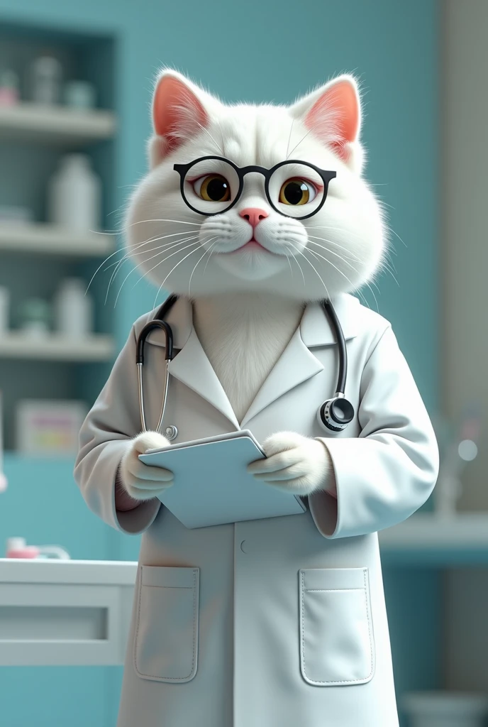 White cat doctor 

