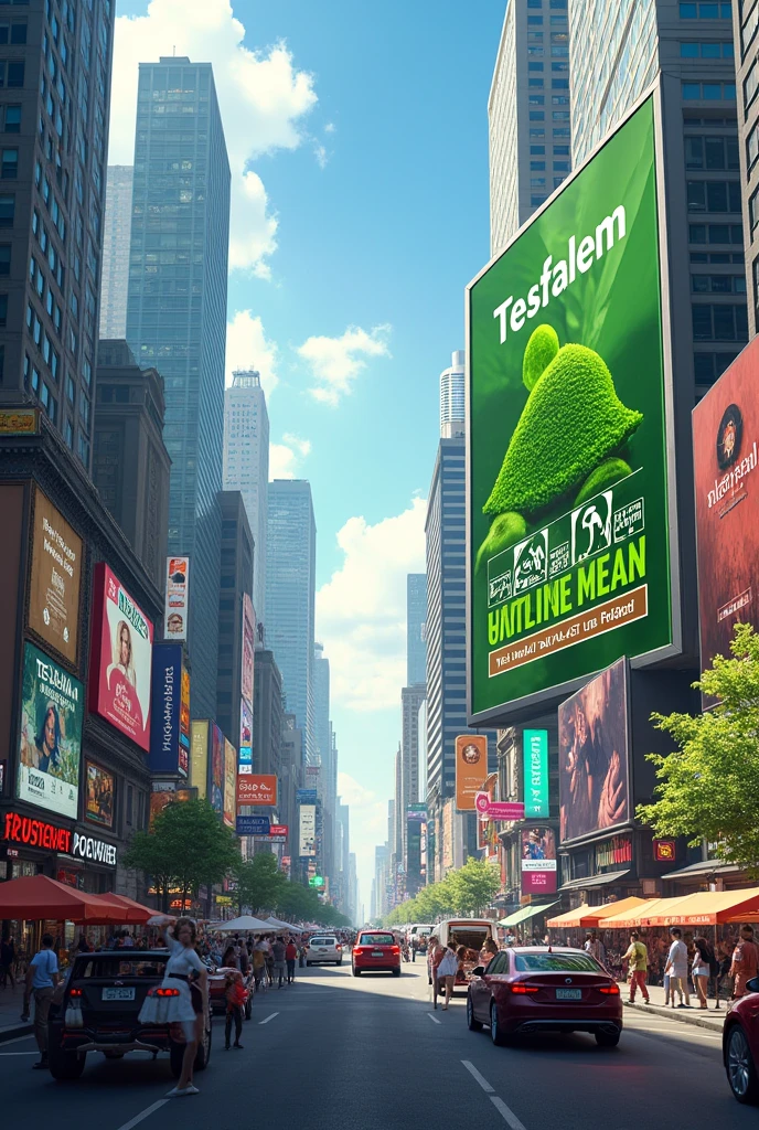 Big city adverts on them there is tesfalem moringa poweder