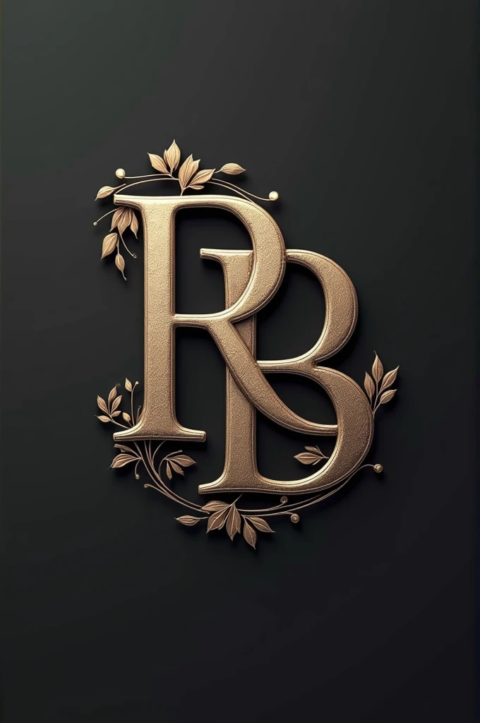 Create a delicate logo with the letters RB for photography