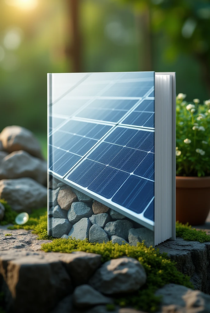 Portfolio with solar panel on the front cover
