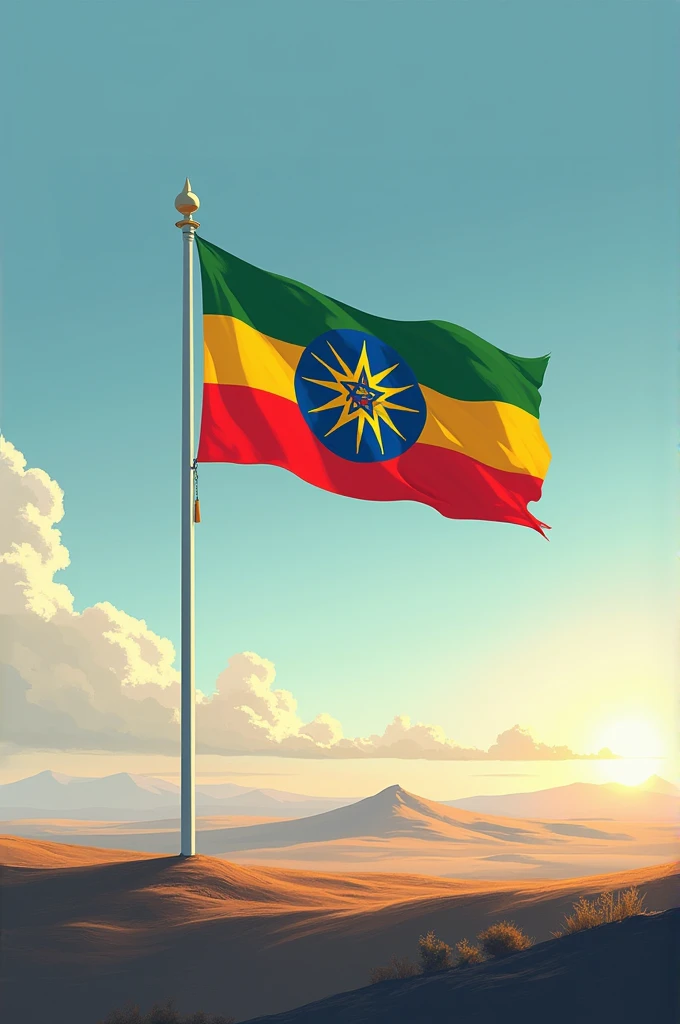 Integrity Guides Us, Respect Elevates Us ethiopianairlines flag