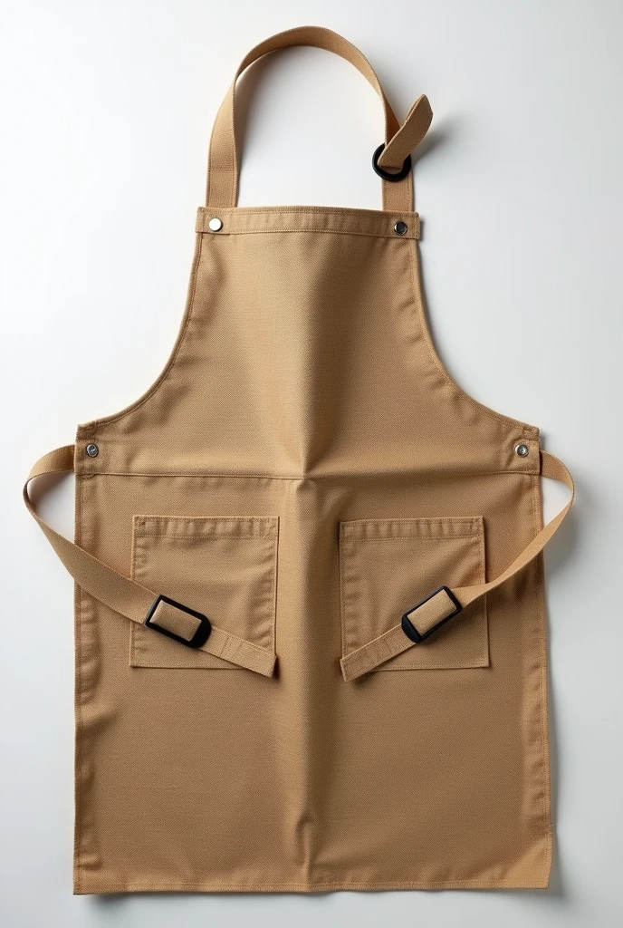 waist-high work apron, in 3D modeled style jute fabric
