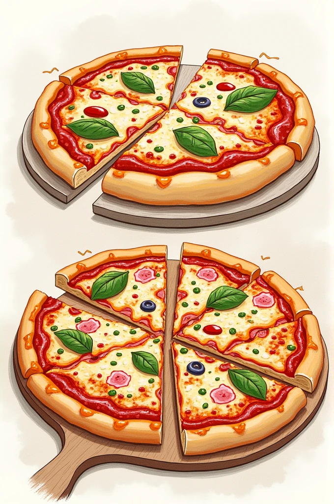 IMAGES OF DRAWINGS OF PIZZAS Various examples