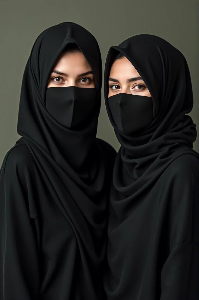 two shemale wearing niqab