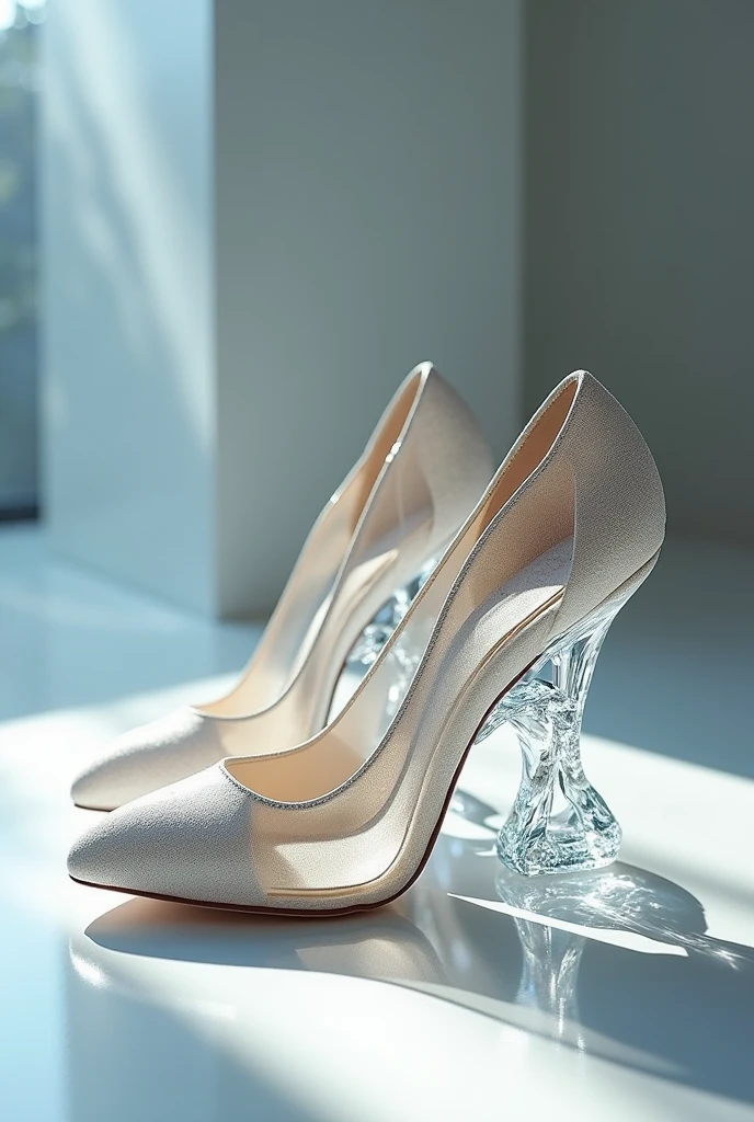 (photorealism:1.2), heels that have the heel shaped like a crystal panther