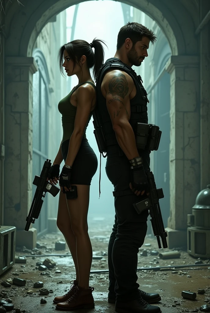 Lara CROFT con Cris redfield