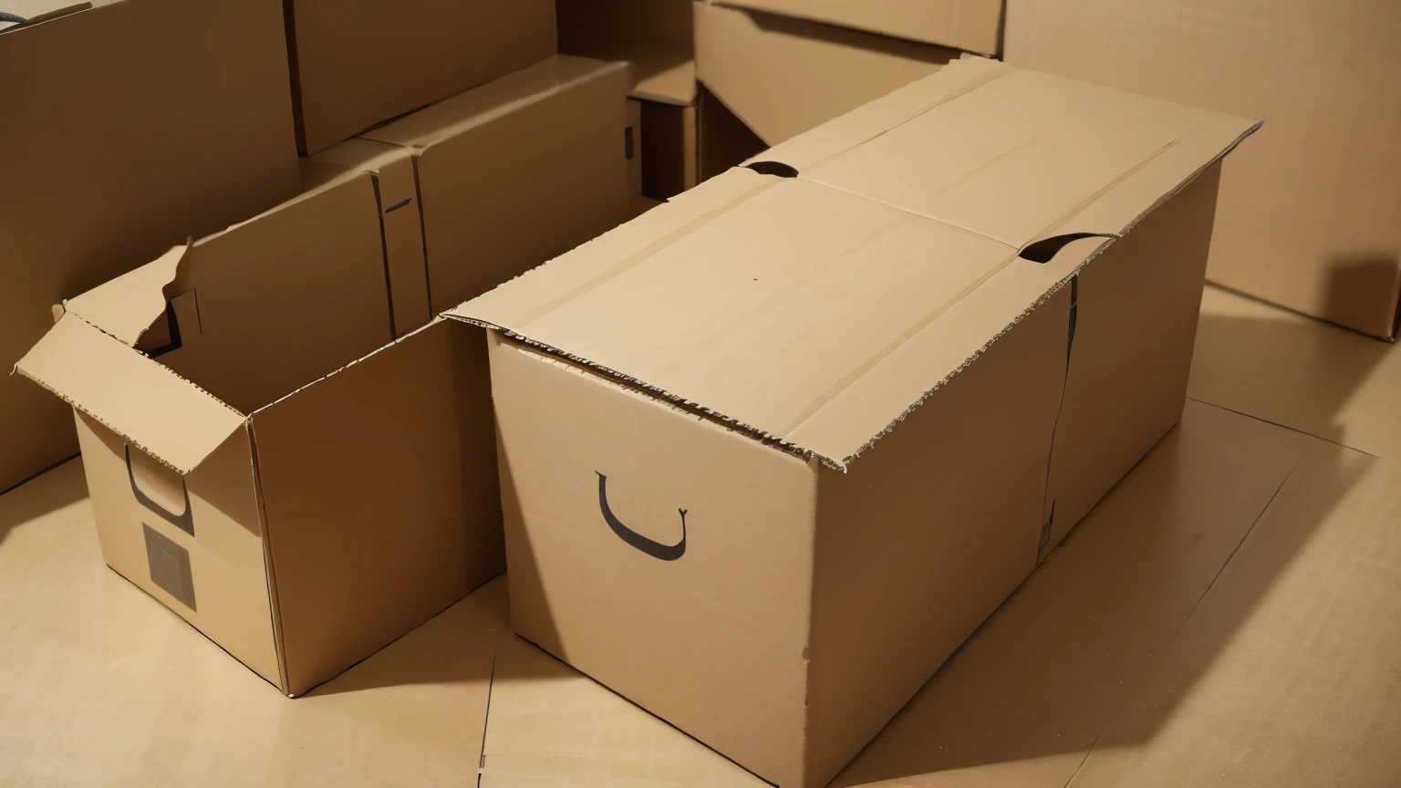 reverse logistics of cardboard for presentation