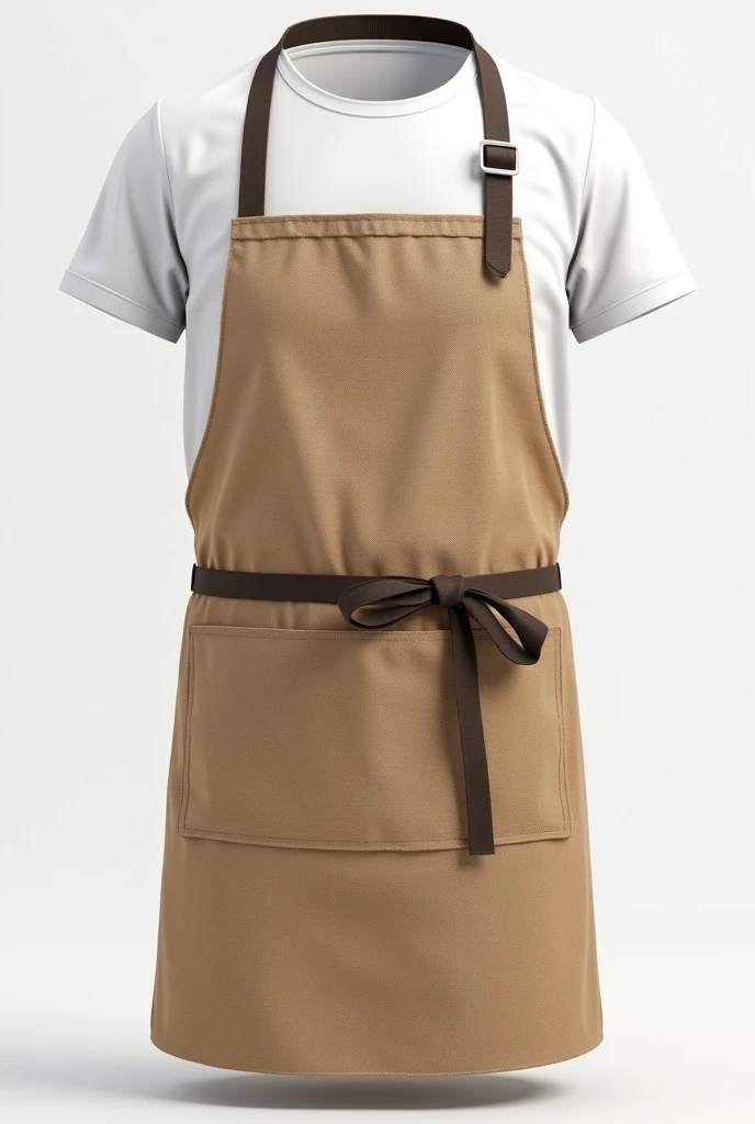 Short chef apron design in jute fabric in 3d modeling