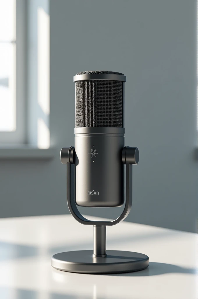 I want a picture of a podcast microphone