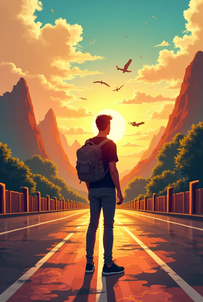create an image to draw representing article 13 of the universal declaration of human rights."Everyone has the right to move freely and choose his residence within a State.. 2. Everyone has the right to leave the country he or she is in., including yours, and the right to return to your country.