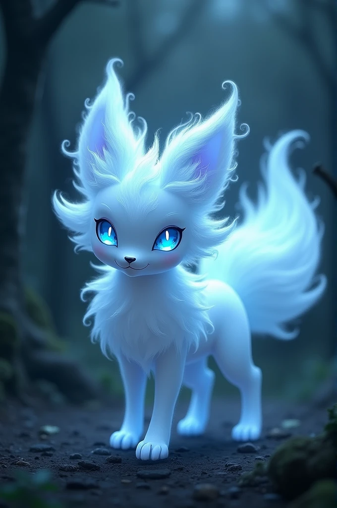 A ghost-type Vulpix Pokémon