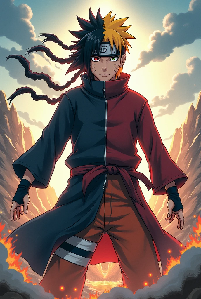 anime naruto and sasuke fusion