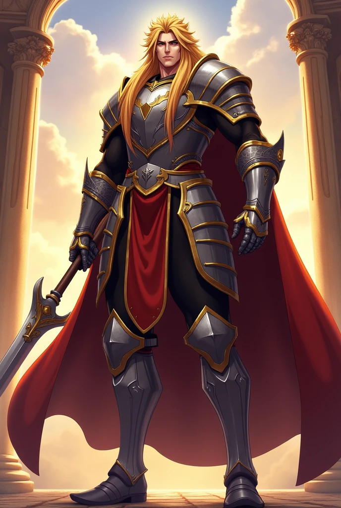 Have you seen the Nanatzu no Taizai series?. Design me realistic illustrations of Escanor
