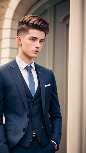 A young man of 20 years old Abendroth focus on the character's face