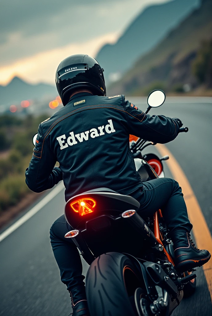 Phone wallpapers for motorcyclists, on the motorcyclist jaket wtie Edward