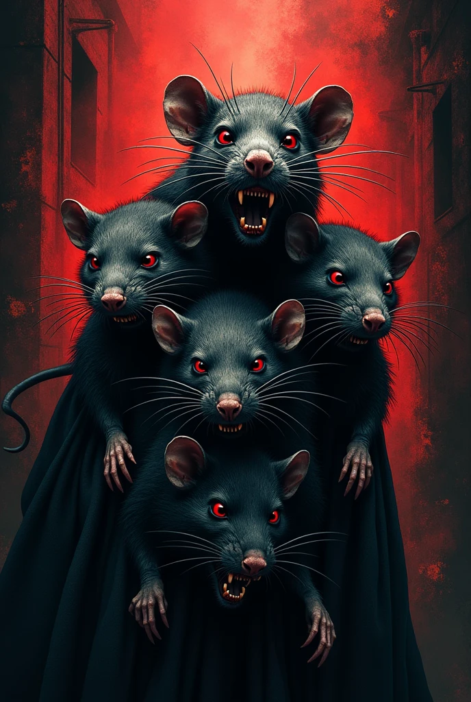 Make an interclass shirt related to rats and death
