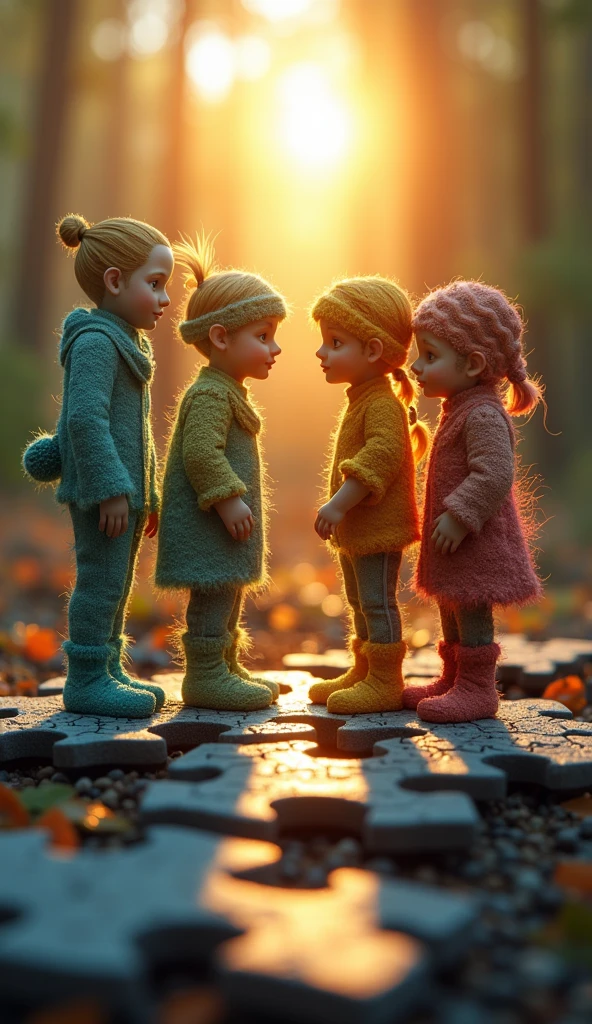 A puzzle being put together, with each piece representing an aspect of emotional intelligence (SELF KNOWLEDGE, self-control, empathy, Relationships).