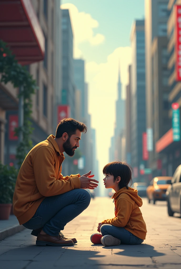 And he found a poor little girl on the street and decided to give the money to the .