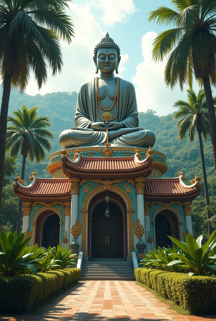 Foz Iguazu Buddhist church image fat Buddha