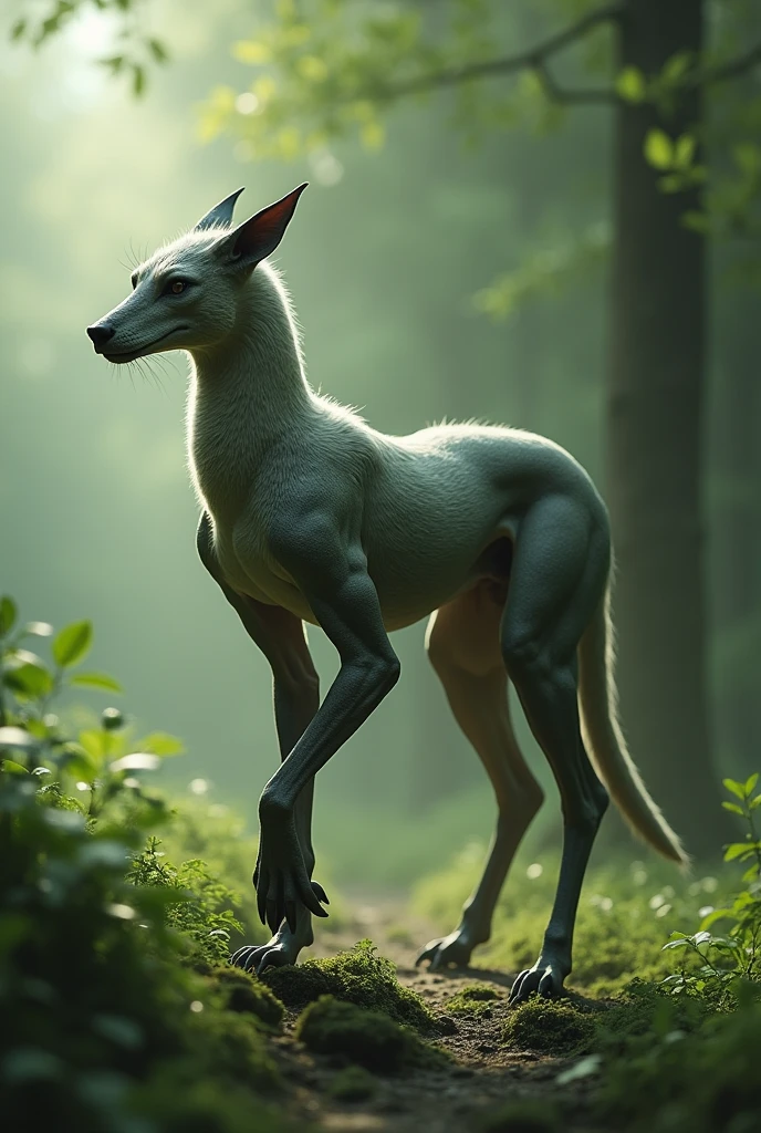 A sleek quadrupedal animal-like creature.