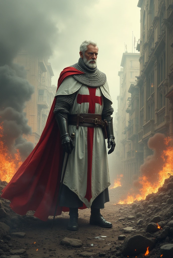 A Templar knight traveling in different times and countries, surprised that war is even more brutal than in his time.