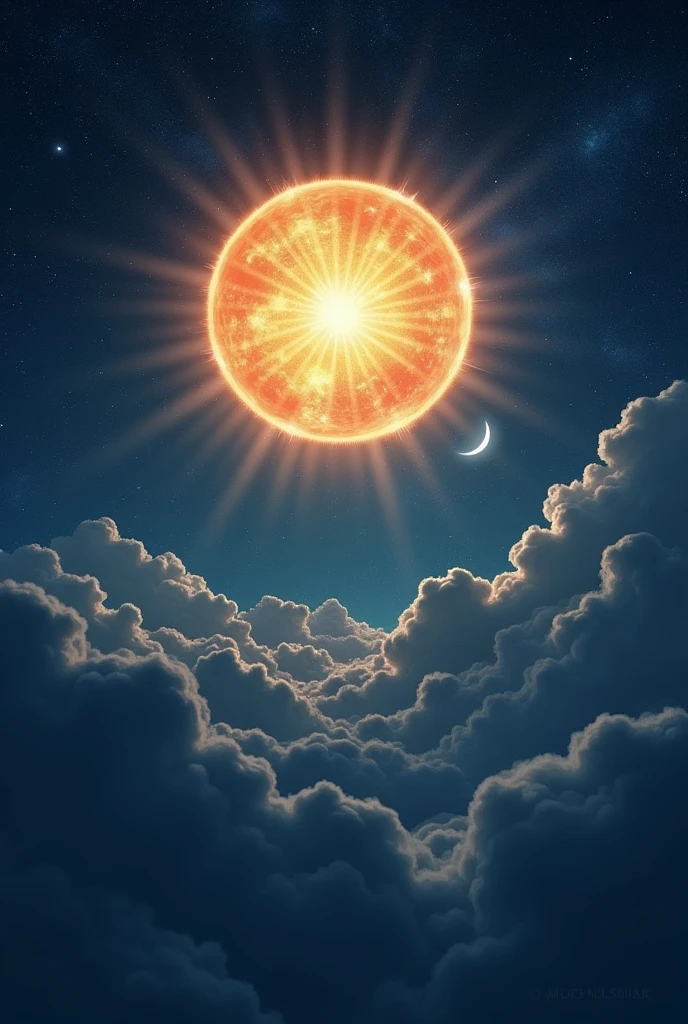 Image of the sun and moon 