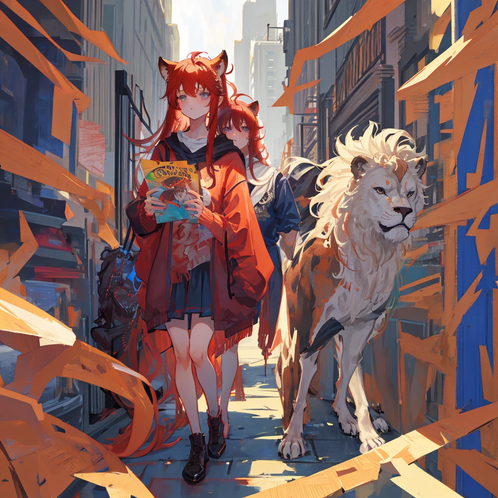 (masterpiece), best quality, expressive eyes, perfect face, aries, beastfolk, werebeast, hot, protector, solider, male, red hair, masculine, guard, anime, humaniod, bara art, beastial humaniod, anime, headshot, no human ears, fire, hairy bearded, warrior, werebeast, massive lion mane, long and massive hair, sharp nails,