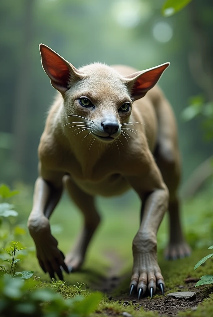 A sleek quadrupedal animal-like creature.