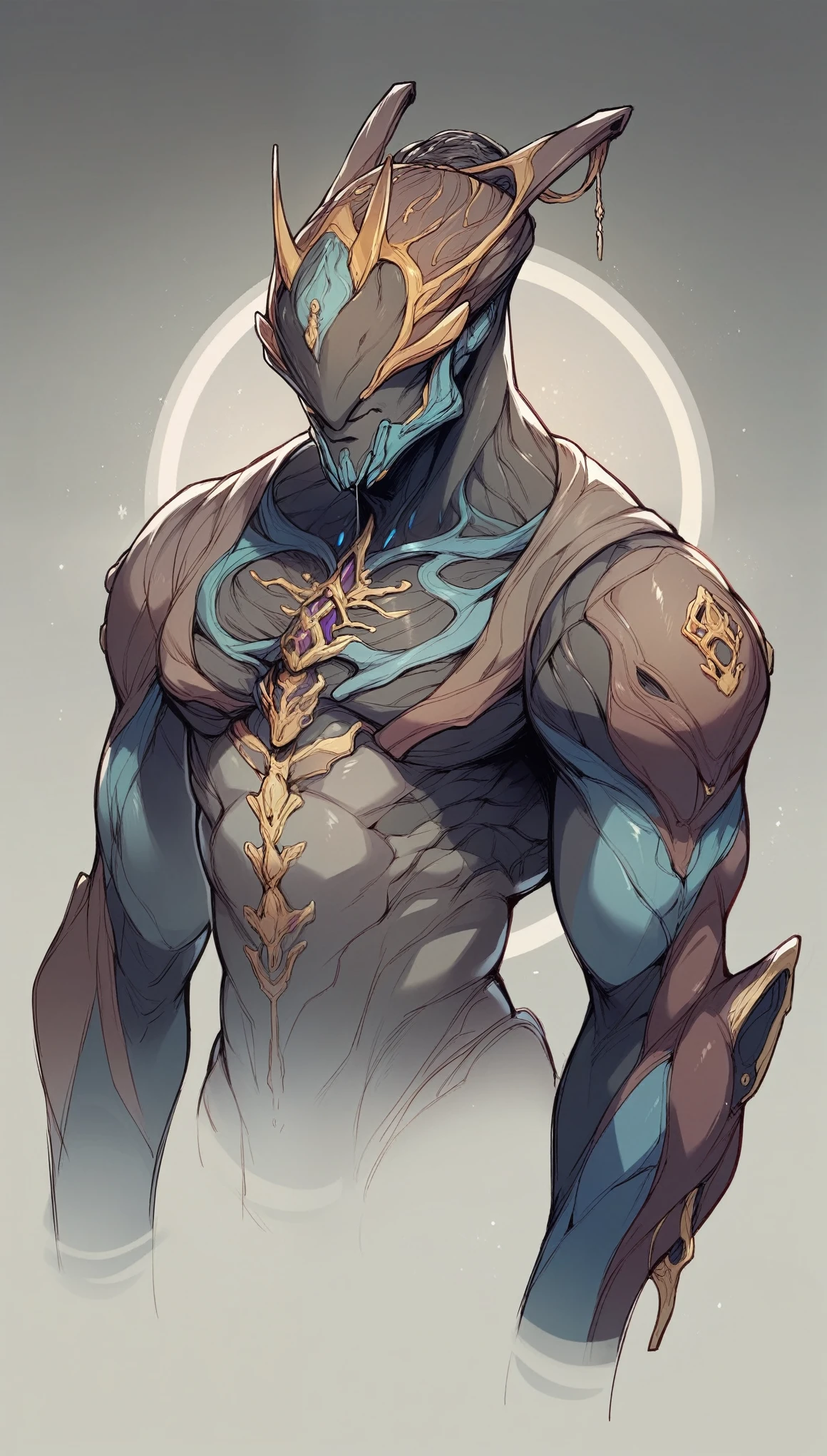 humonoid male character robot, warframe