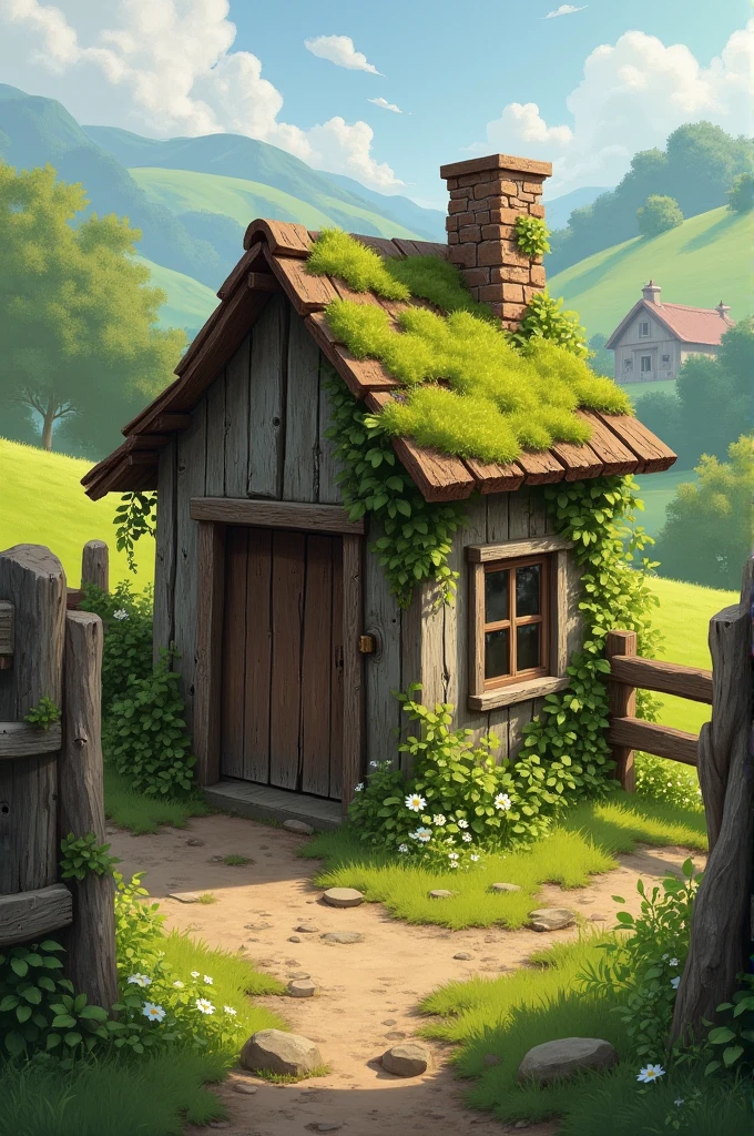 Old and little house of the calf