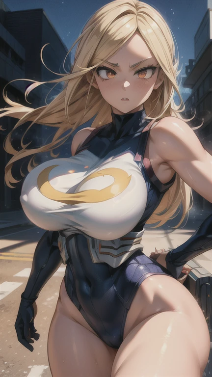 a beautiful anime girl with huge breasts, Mirko 
 from My Hero Academia, highly detailed, 3D render, masterpiece, photorealistic, hyper realistic, extremely detailed, cinematic lighting, vivid colors, soft lighting, realistic textures, delicate features, elegant expression, dynamic pose, beautiful background scenery, 