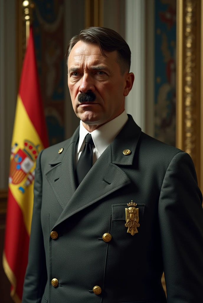 The German dictator and Führer Adolf Hitler being Spanish from Catalonia, no mustache, and called Arnix