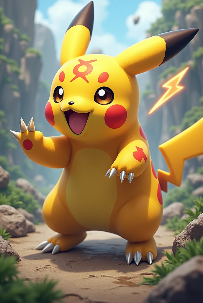 Make a fusion of Pikachu with Agumon