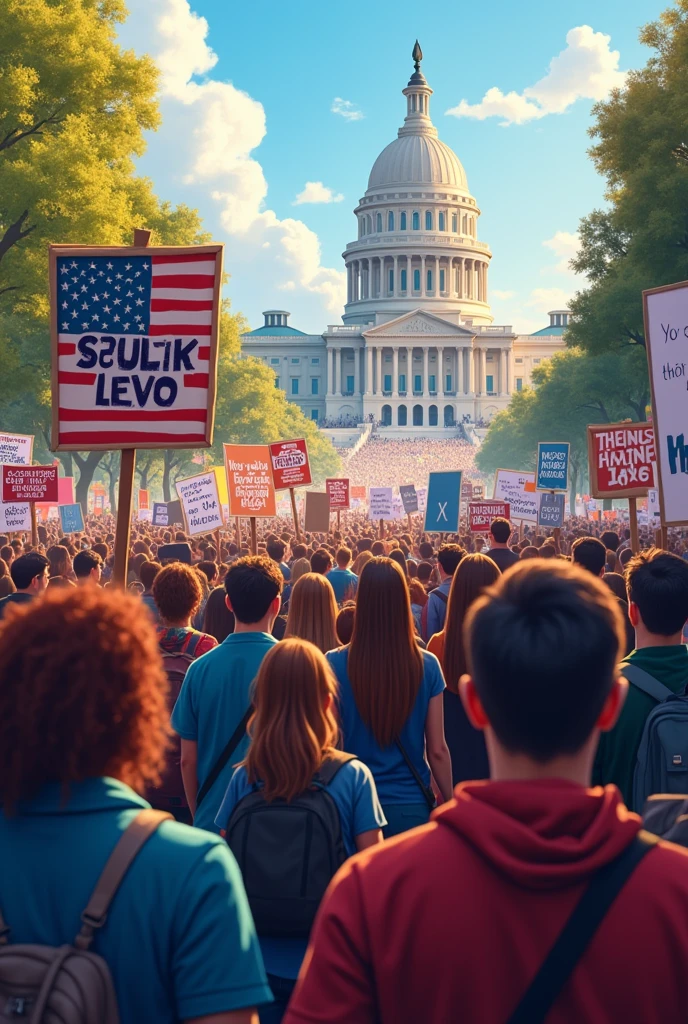 people protesting against the act of cyberbullying


