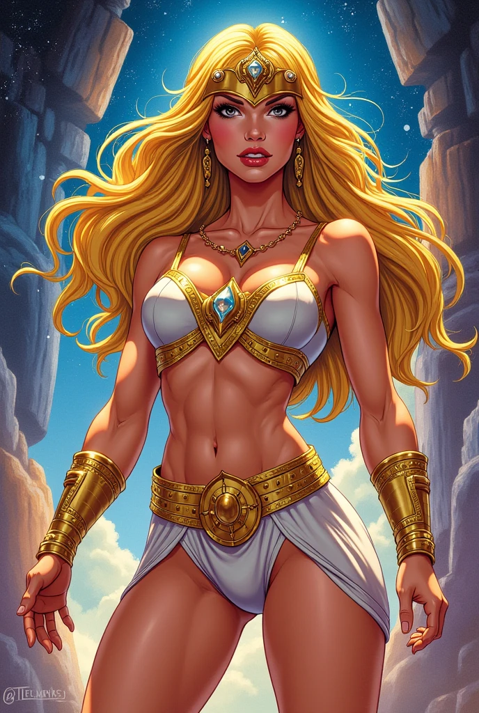 blonde nude conan the barbarian princess large breasts saved by warrior carried over shoulder