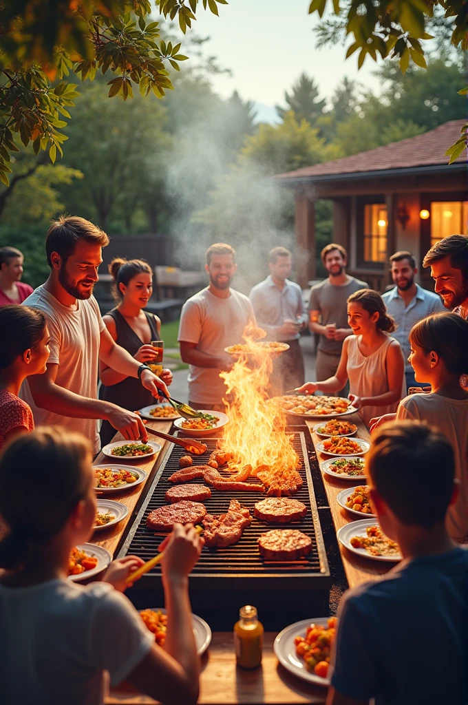 A text that says barbecue is coming out
