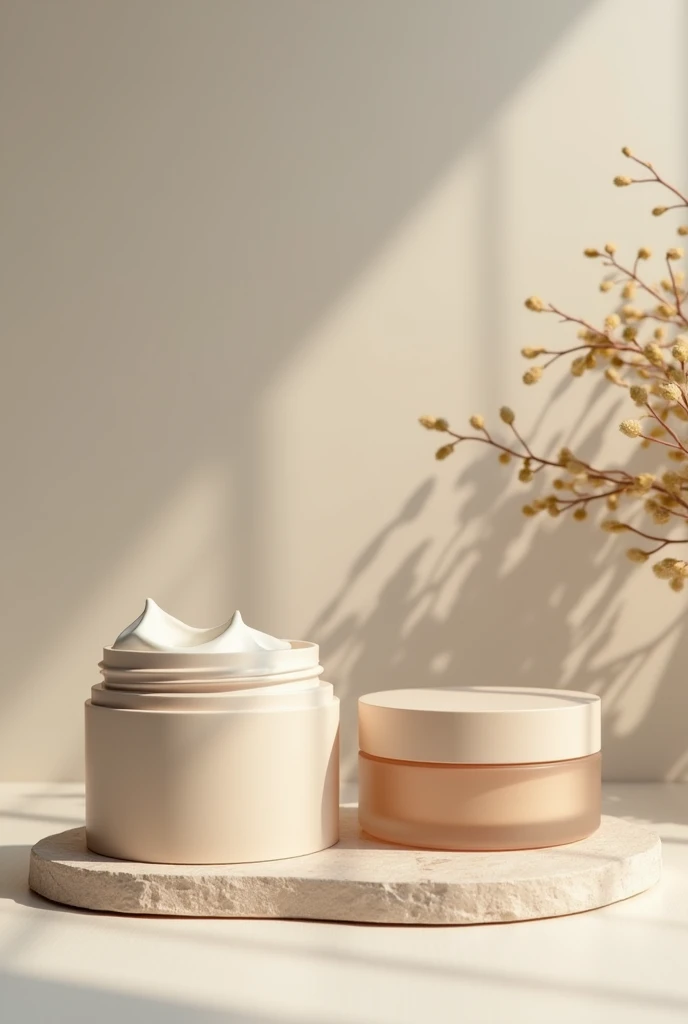 Moisturizing cream with sophisticated and elegant eco-friendly packaging