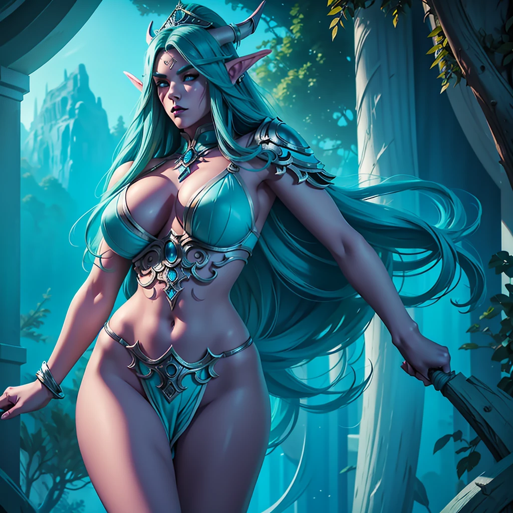 SHOW HER BARE GIANT TITS, beautiful eyes, wearing tiara, , ultra high quality, picture full body, totally light blue hair ultra high detailed illustration of being a domina in the blue ocean, slutty seduction, huge , high quality, super quality, sharp details, high details, octane render, unreal engine 5.0 graphics, cinematic look, realistic, hyper-realism, {{{Warcraft}}}, warcraft character, nice slim body, perfect body, beautiful body, beautiful face, very nice face, very nice facial features, very detailed face, very detailed facial features, high detailed body, high detailed face,