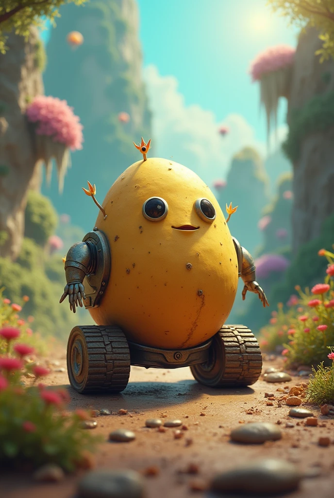 A motorized potato
