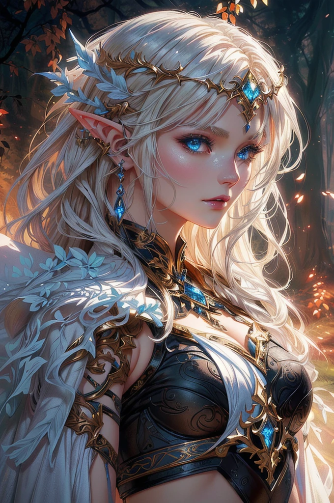 blond elf with white hair and blue eyes in a forest, epic fantasy art style hd, detailed fantasy art, fantasy art style, detailed fantasy digital art, epic fantasy art style, digital fantasy art ), Epic fantasy digital art style, 4k fantasy artwork, Fantasy art Behance, fantasy style art, beautiful fantasy art, beautiful digital art, highly detailed digital art in 4k