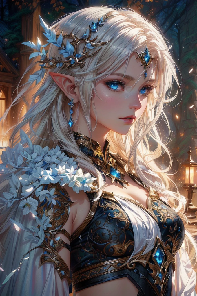 blond elf with white hair and blue eyes in a forest, epic fantasy art style hd, detailed fantasy art, fantasy art style, detailed fantasy digital art, epic fantasy art style, digital fantasy art ), Epic fantasy digital art style, 4k fantasy artwork, Fantasy art Behance, fantasy style art, beautiful fantasy art, beautiful digital art, highly detailed digital art in 4k